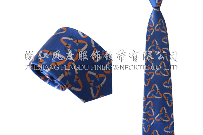 上海有線(xiàn) 色織真絲領(lǐng)帶
