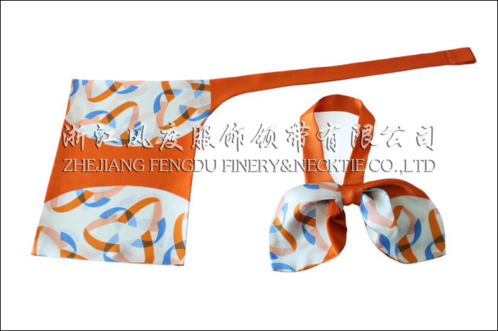 上海有線(xiàn) 真絲雙層刀型絲巾