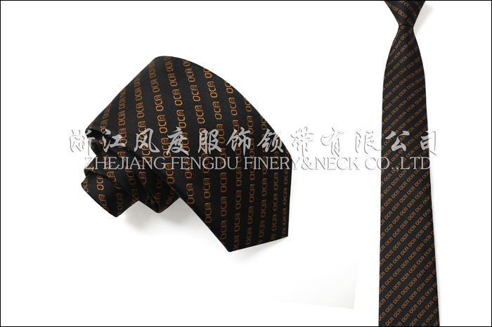 上海有線(xiàn)電視 色織滌絲領(lǐng)帶
